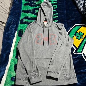 Men’s size large Under Armour gray hoodie.